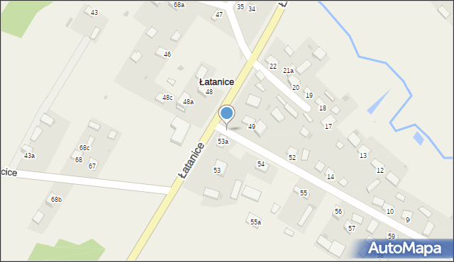 Łatanice, Łatanice, 66, mapa Łatanice