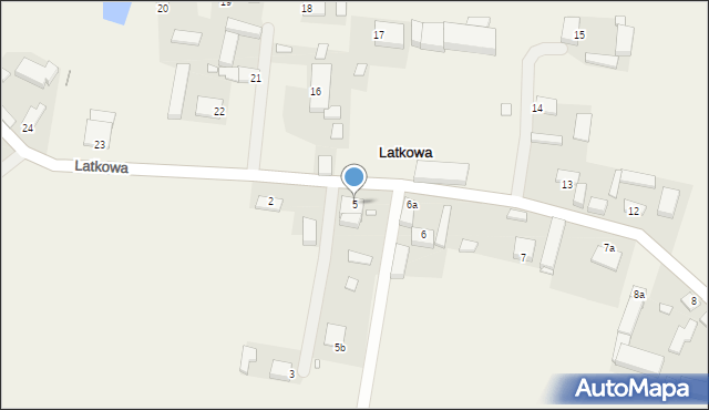 Latkowa, Latkowa, 5, mapa Latkowa