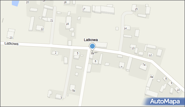 Latkowa, Latkowa, 6a, mapa Latkowa