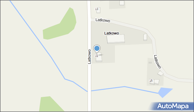 Latkowo, Latkowo, 11, mapa Latkowo