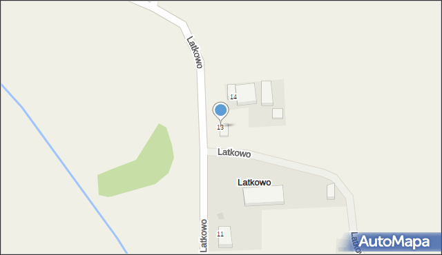 Latkowo, Latkowo, 13, mapa Latkowo