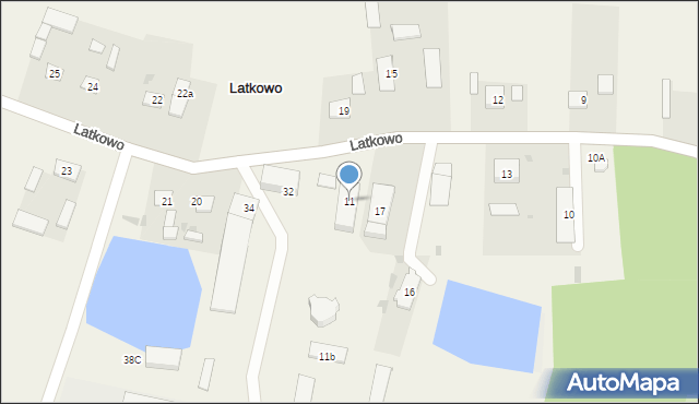 Latkowo, Latkowo, 11, mapa Latkowo
