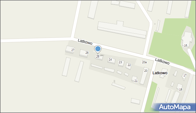 Latkowo, Latkowo, 25, mapa Latkowo
