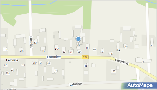 Latonice, Latonice, 11, mapa Latonice