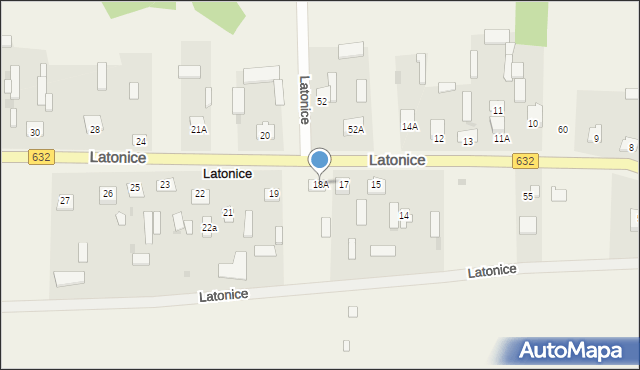 Latonice, Latonice, 18A, mapa Latonice