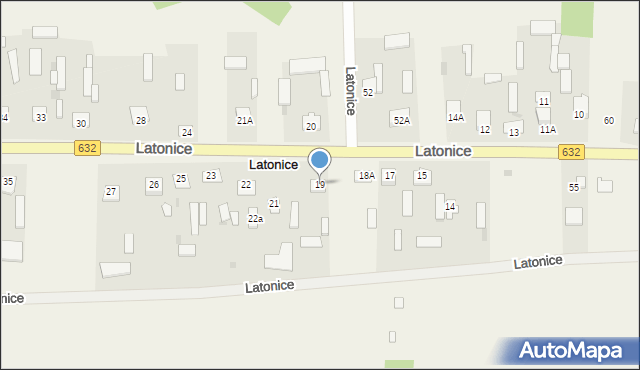 Latonice, Latonice, 19, mapa Latonice