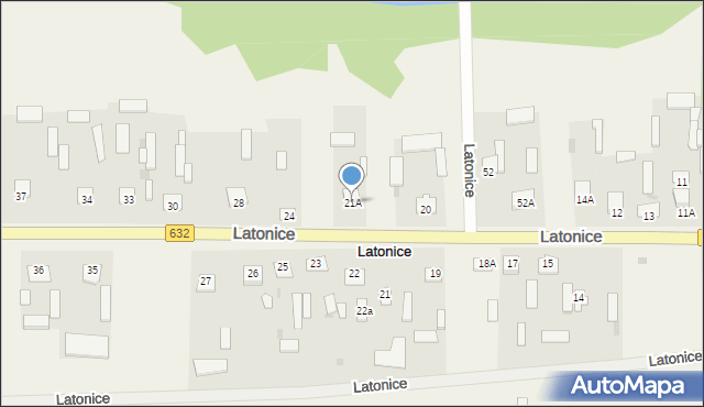 Latonice, Latonice, 21A, mapa Latonice