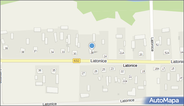 Latonice, Latonice, 28, mapa Latonice