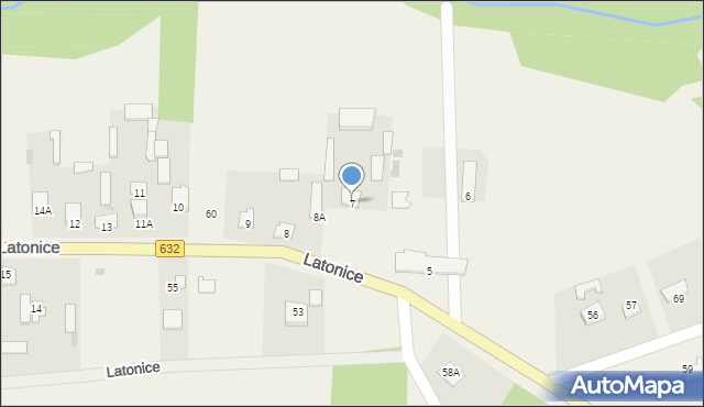 Latonice, Latonice, 7, mapa Latonice