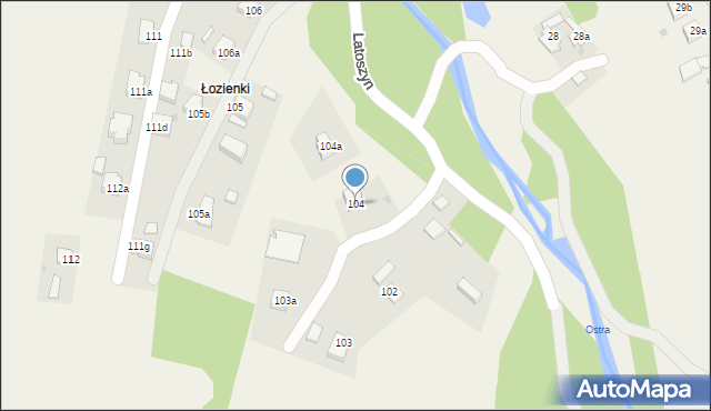 Latoszyn, Latoszyn, 104, mapa Latoszyn