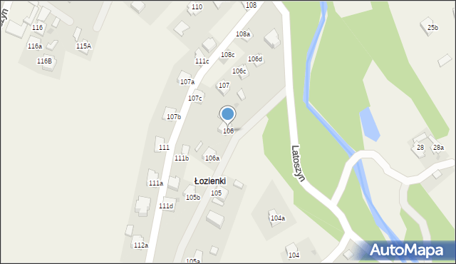 Latoszyn, Latoszyn, 106, mapa Latoszyn