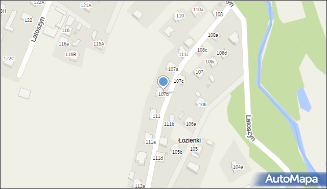 Latoszyn, Latoszyn, 107b, mapa Latoszyn