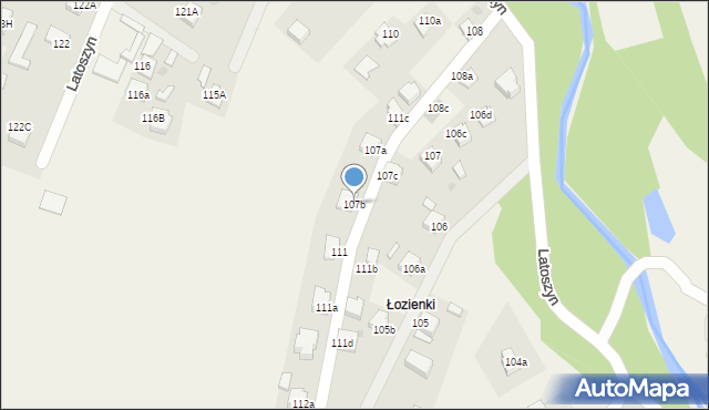 Latoszyn, Latoszyn, 107b, mapa Latoszyn