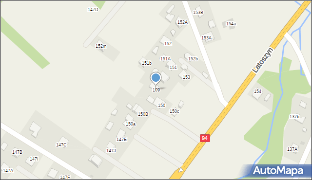 Latoszyn, Latoszyn, 109, mapa Latoszyn