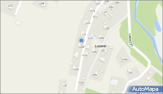 Latoszyn, Latoszyn, 111a, mapa Latoszyn