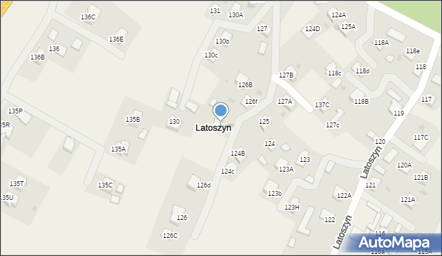 Latoszyn, Latoszyn, 126A, mapa Latoszyn