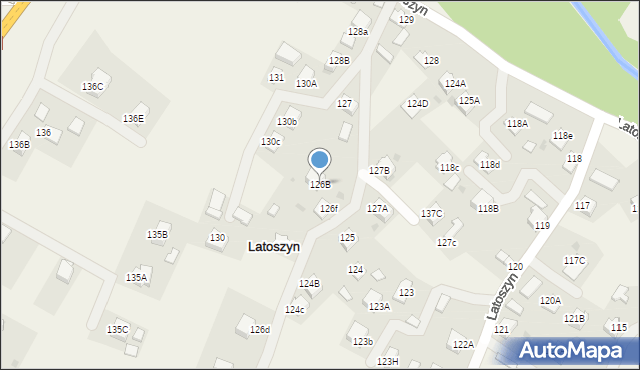 Latoszyn, Latoszyn, 126B, mapa Latoszyn