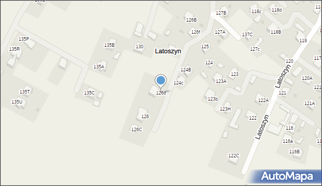 Latoszyn, Latoszyn, 126d, mapa Latoszyn