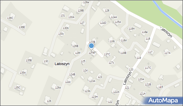 Latoszyn, Latoszyn, 127A, mapa Latoszyn