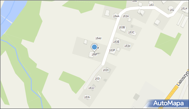 Latoszyn, Latoszyn, 164f, mapa Latoszyn