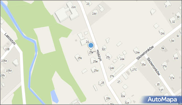 Latoszyn, Latoszyn, 25e, mapa Latoszyn