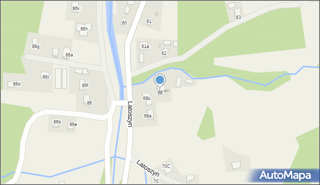 Latoszyn, Latoszyn, 68, mapa Latoszyn