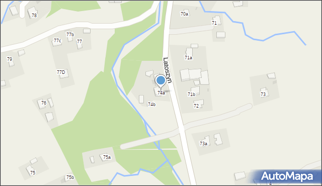 Latoszyn, Latoszyn, 74a, mapa Latoszyn