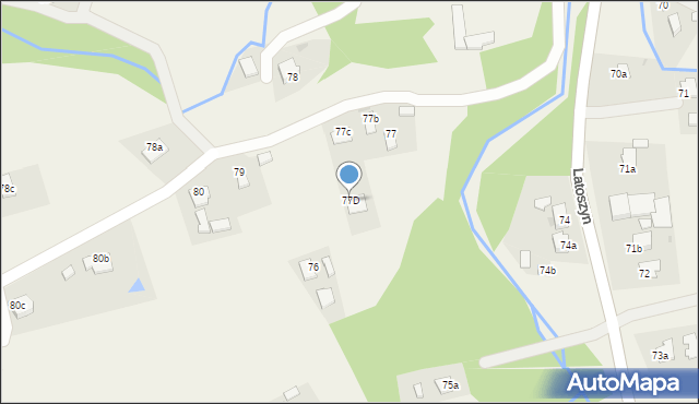 Latoszyn, Latoszyn, 77D, mapa Latoszyn