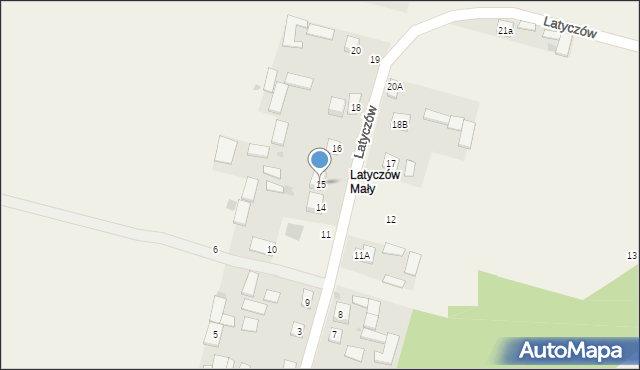 Latyczów, Latyczów, 15, mapa Latyczów