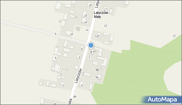 Latyczów, Latyczów, 8, mapa Latyczów