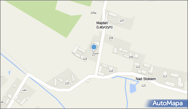 Latyczyn, Latyczyn, 217, mapa Latyczyn