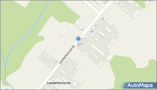 Laudańszczyzna, Laudańszczyzna, 10, mapa Laudańszczyzna