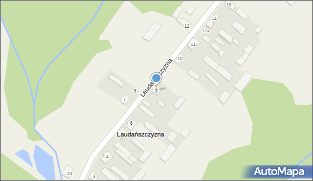 Laudańszczyzna, Laudańszczyzna, 9, mapa Laudańszczyzna