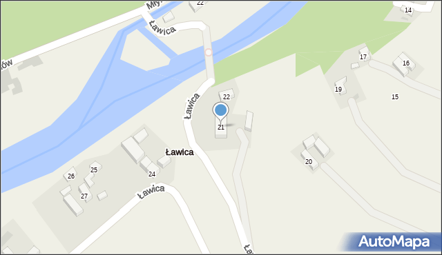 Ławica, Ławica, 21, mapa Ławica