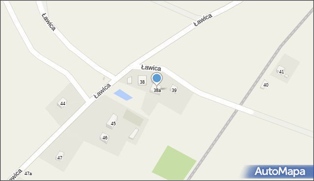 Ławica, Ławica, 38a, mapa Ławica