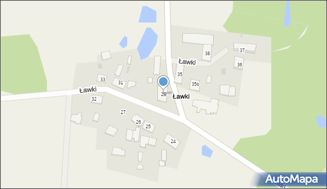 Ławki, Ławki, 28, mapa Ławki