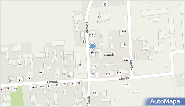 Ławsk, Ławsk, 87, mapa Ławsk