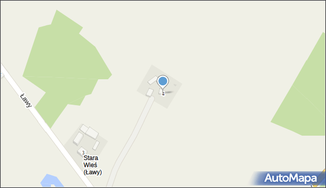 Ławy, Ławy, 4, mapa Ławy