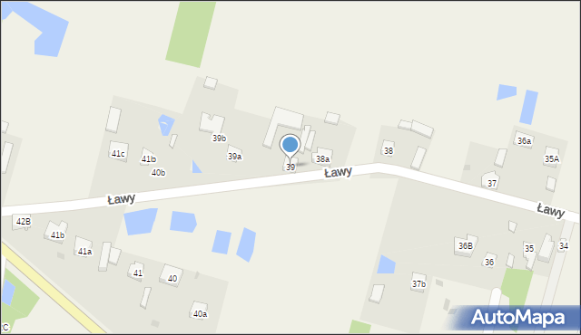 Ławy, Ławy, 39, mapa Ławy