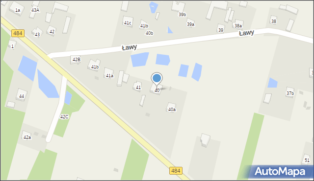 Ławy, Ławy, 40, mapa Ławy