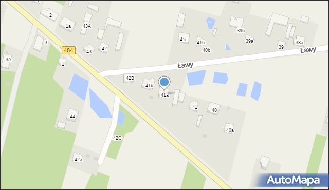 Ławy, Ławy, 41a, mapa Ławy