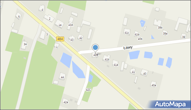 Ławy, Ławy, 42B, mapa Ławy