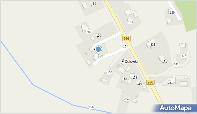 Łazany, Łazany, 121, mapa Łazany