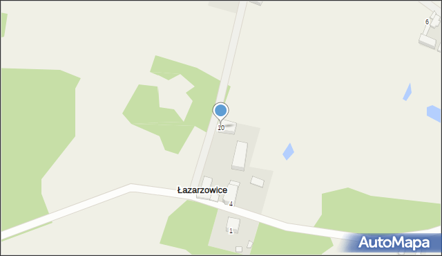 Łazarzowice, Łazarzowice, 10, mapa Łazarzowice