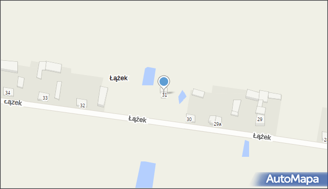 Łążek, Łążek, 31, mapa Łążek