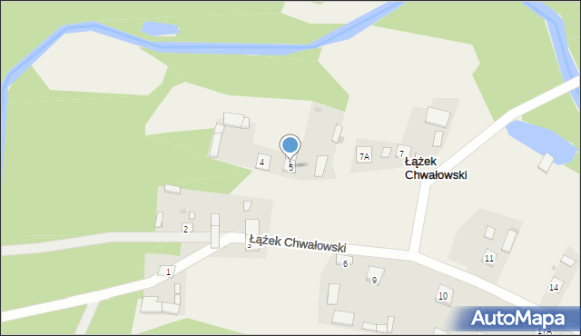 Łążek Chwałowski, Łążek Chwałowski, 5, mapa Łążek Chwałowski