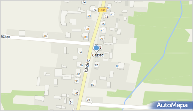 Łaziec, Łaziec, 83, mapa Łaziec