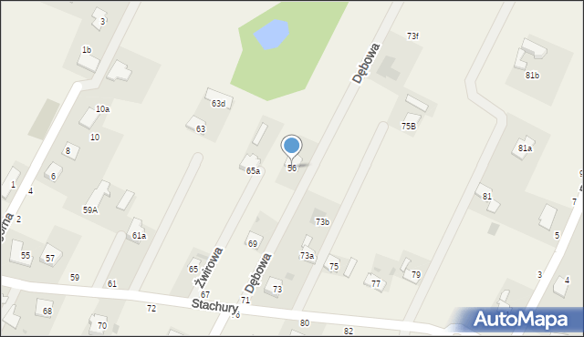 Łazieniec, Łazieniec, 56, mapa Łazieniec