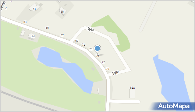 Łazieniec, Łazieniec, 75, mapa Łazieniec