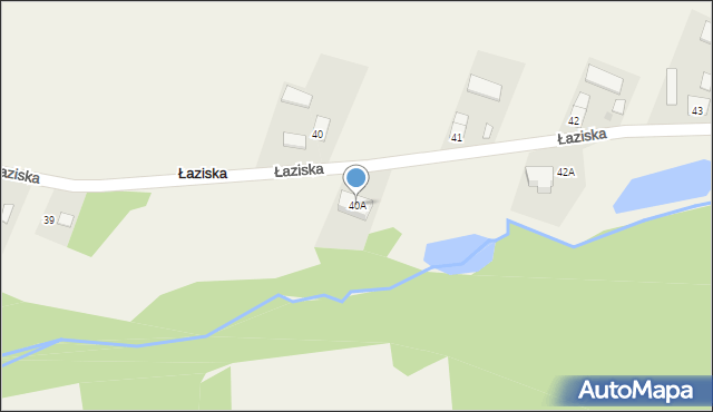 Łaziska, Łaziska, 40A, mapa Łaziska